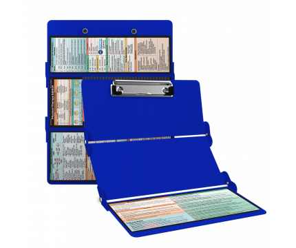 WhiteCoat Clipboard® Trifold - Blue Physical Therapy Edition